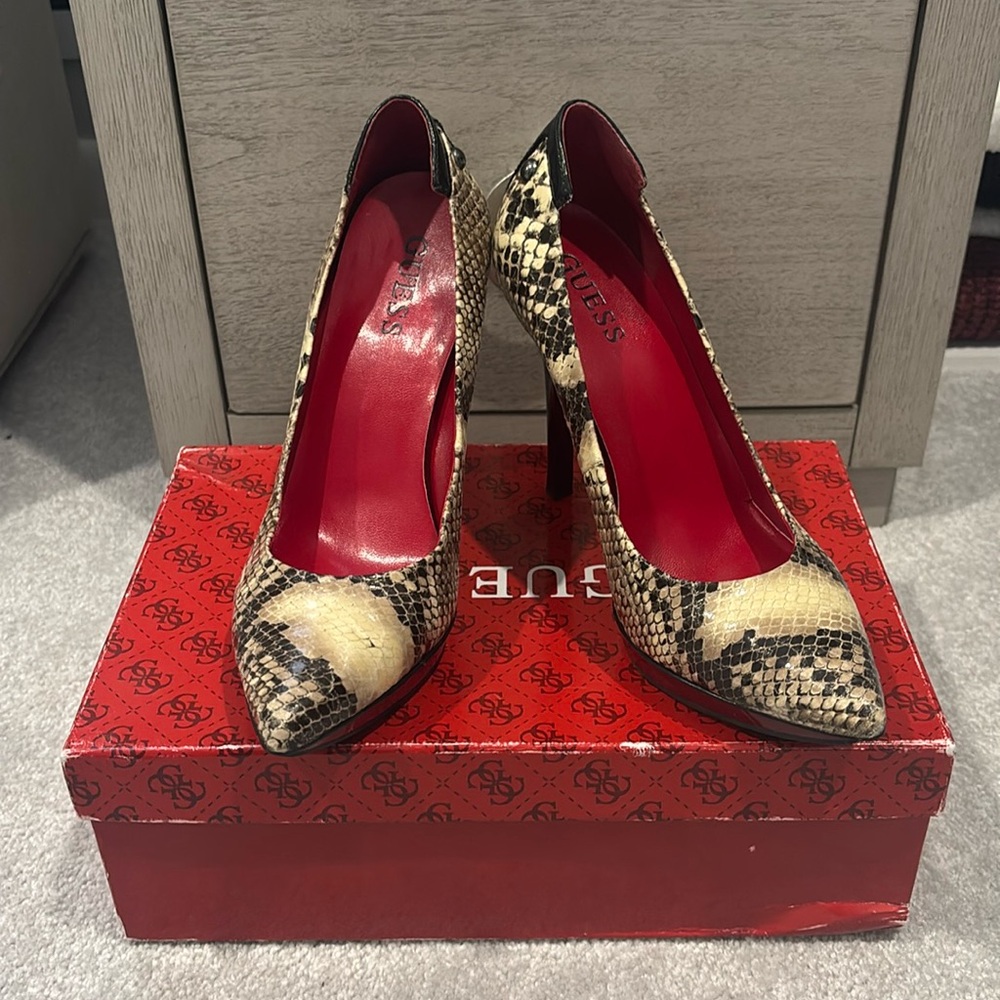 Guess Snakeskin Heels